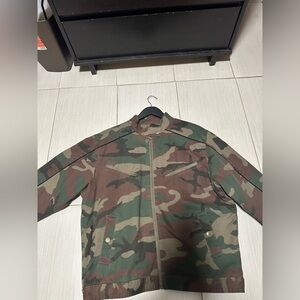 Teddy Fresh Green and Brown Military Field Jacket